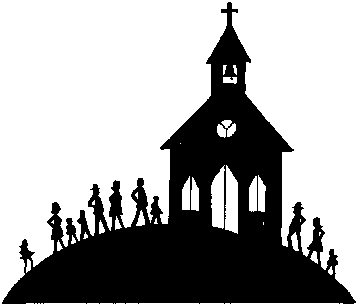 Women Black Church Missionary Clipart.