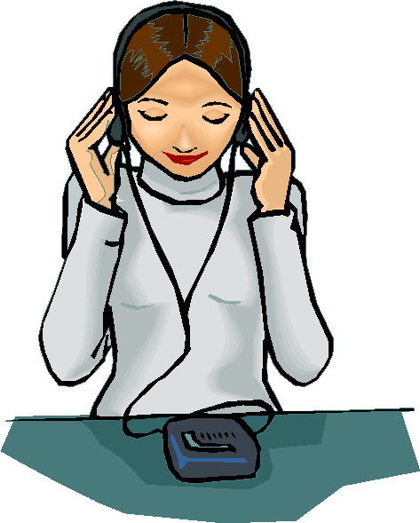 listening to music clipart