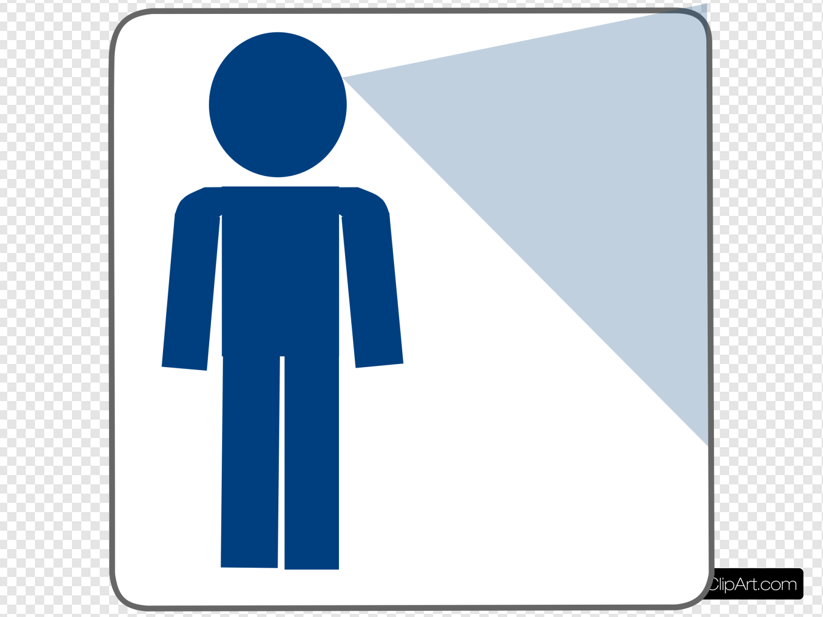 Man Blue Looking Clip art, Icon and SVG.