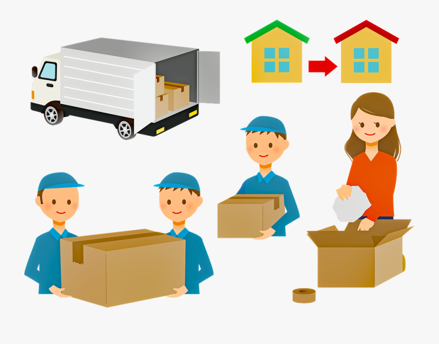 Drawing Of People Moving Houses , Free Transparent Clipart.