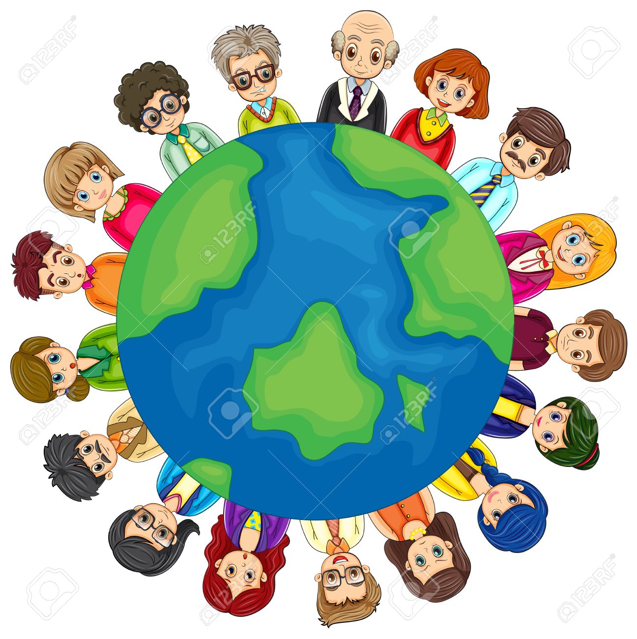 Clipart People Around The World.
