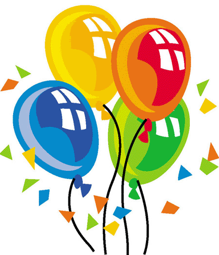 clipart birthday balloons..