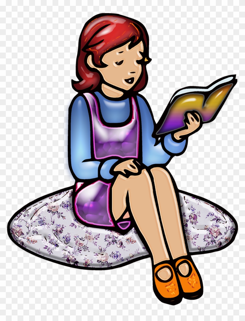 Girl Child Reading.