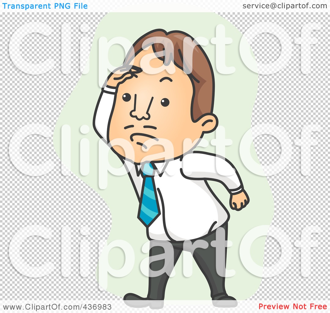Clip Art of a Person Searching.