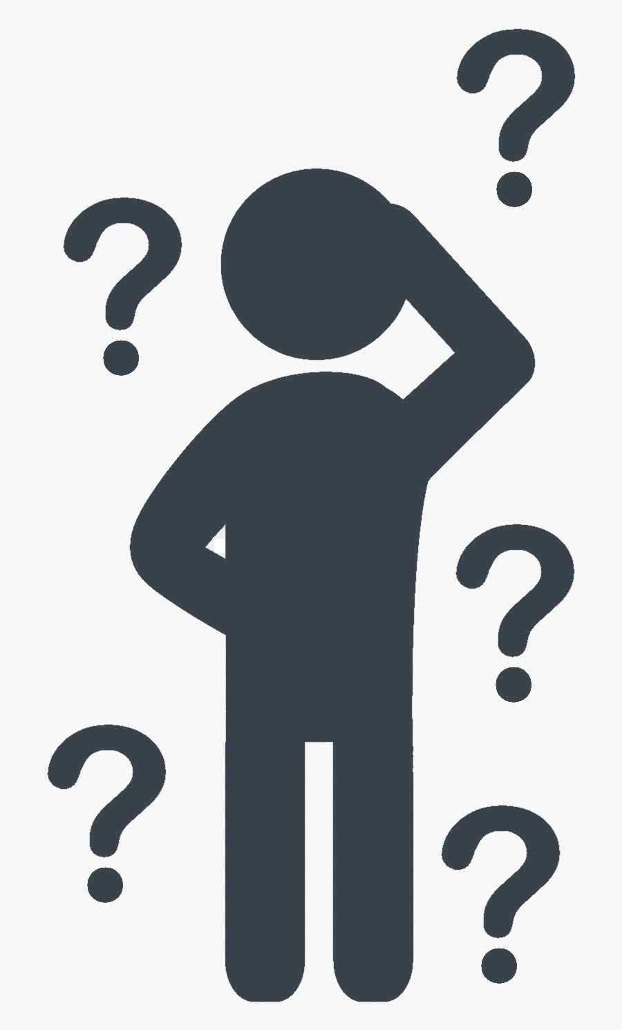 Question Mark Person With Icon Man Transparent Clipart.