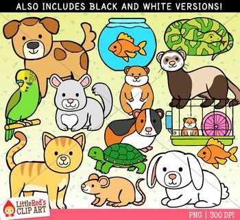 Pet Animals Clip Art.