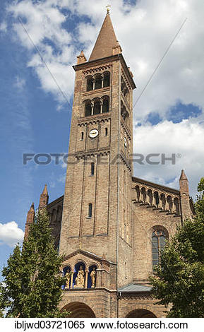 Stock Image of "Saint Peter and Paul Church, Potsdam, Brandenburg.