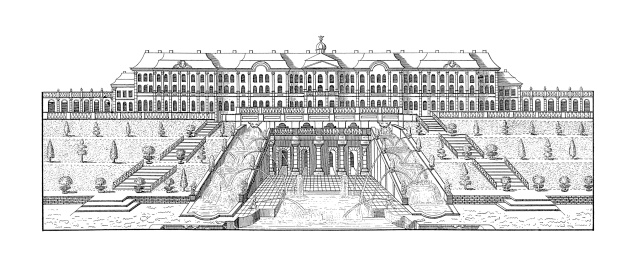 Peterhof Grand Palace Clip Art, Vector Images & Illustrations.