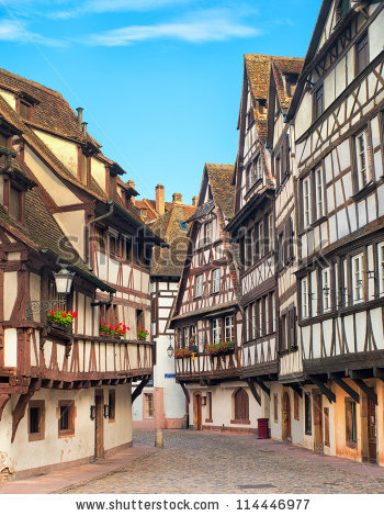 Strasbourg La Petite France District France Stock Photo 114446980.