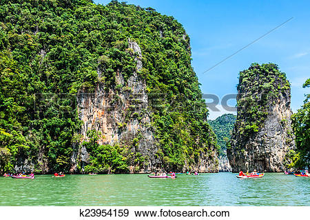 Stock Photograph of Island Phang Nga, Thailand k23954159.