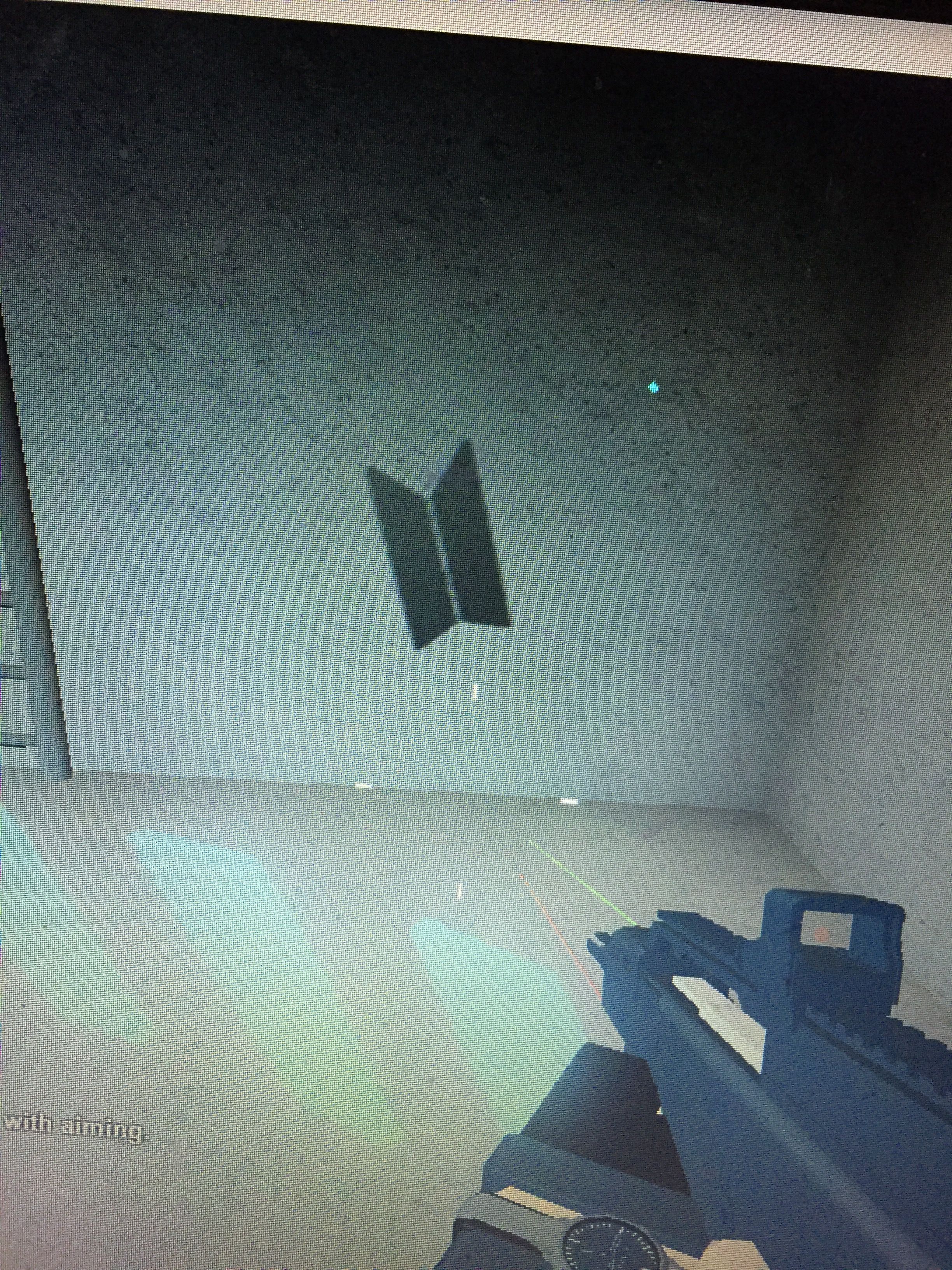 While playing Roblox: Phantom Forces. I found the BTS logo.