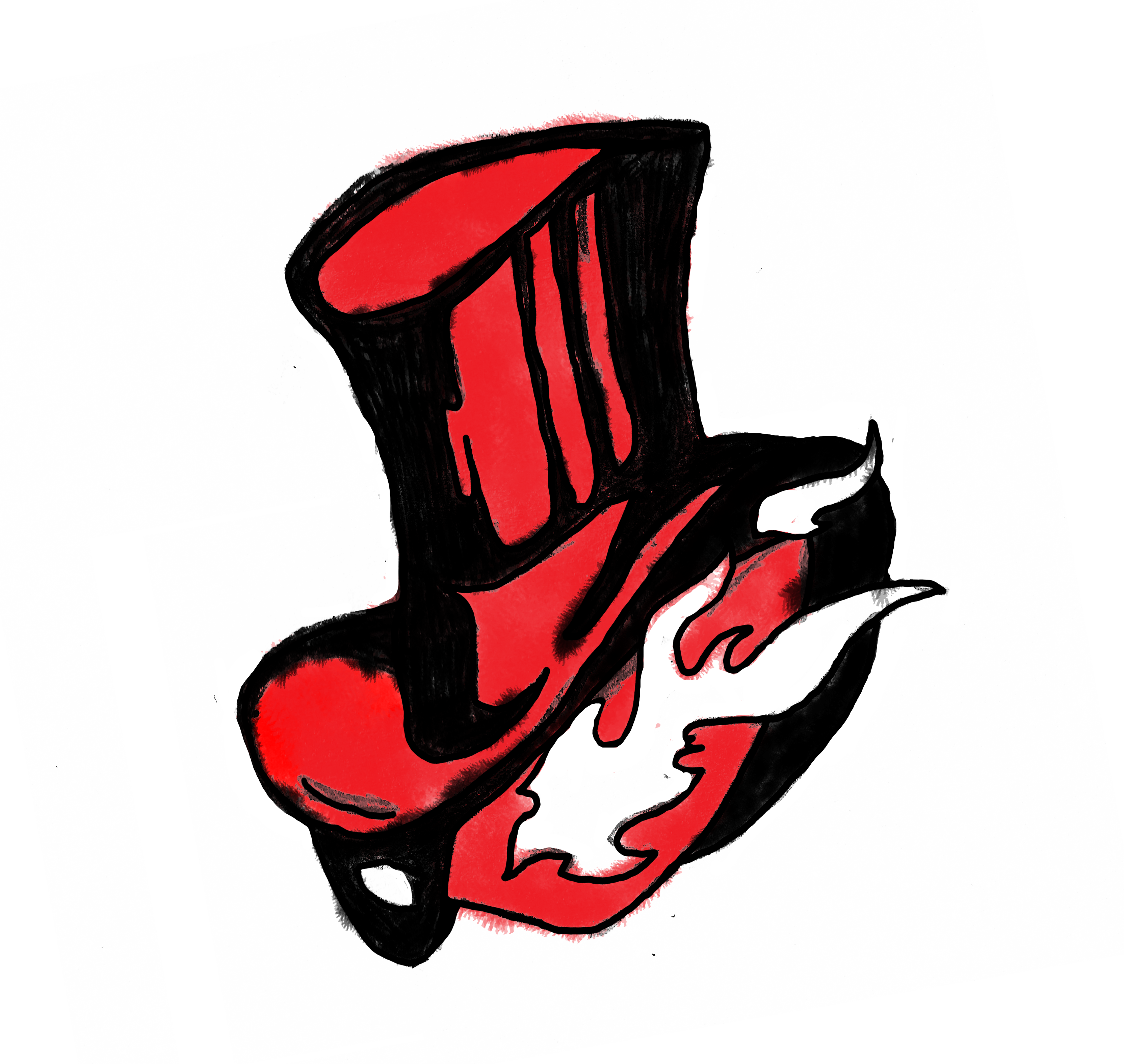 Persona 5] I tried drawing the Phantom Thieves logo in my.