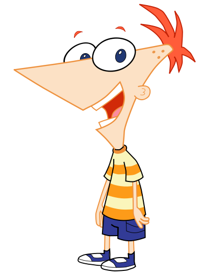 Cartoon Characters: Phineas and Ferb PNG.
