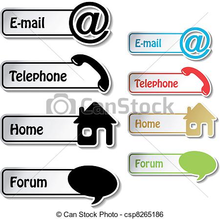 Free Clip Art Phone email Website.