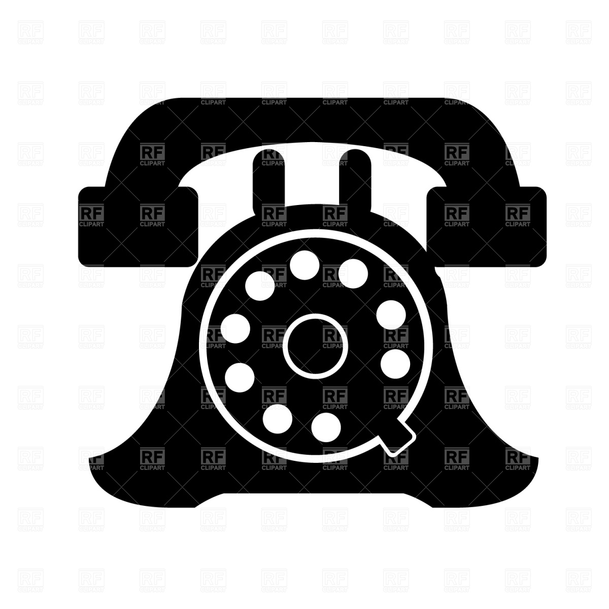 Telephone receiver icon Vector Image #1298.
