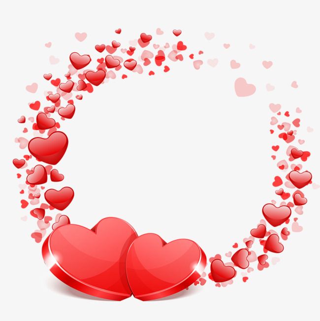 Red Hearts, Festive, Love PNG and Vector with Transparent.