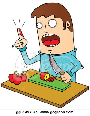 Cut Finger Clipart.