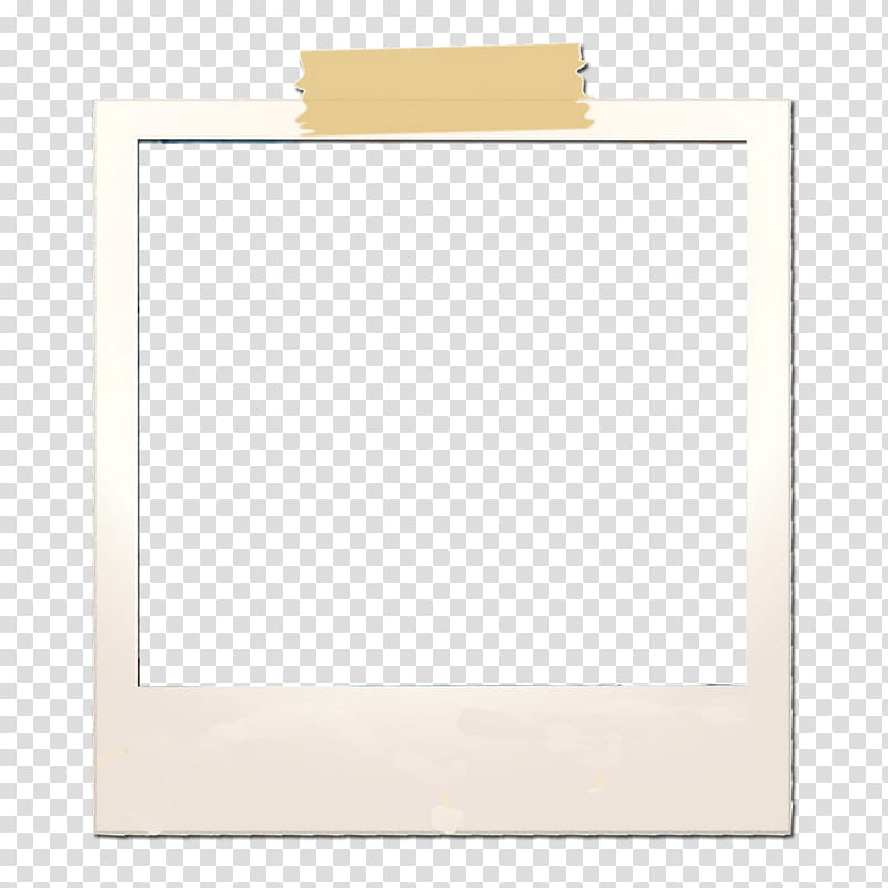 Polaroid, square white frame transparent background PNG.