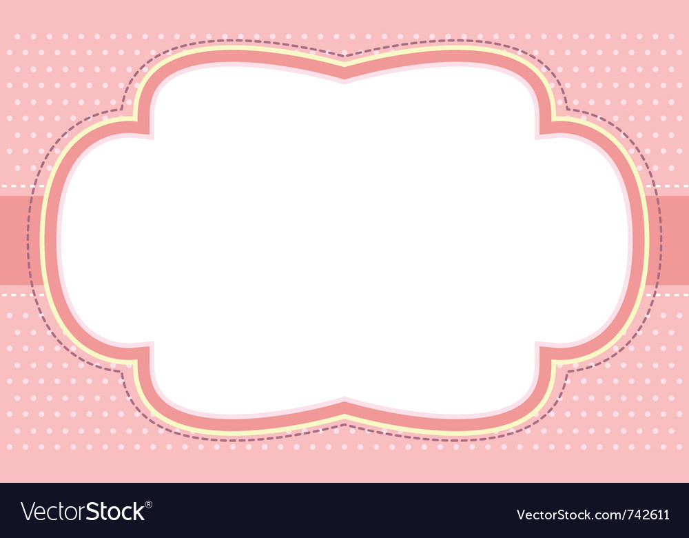 Ornate pink bubble frame.