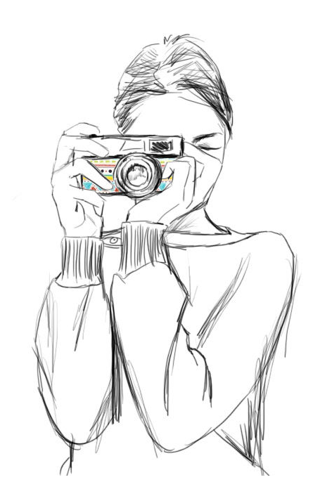 Photographer With Camera Drawing Png Free Cliparts Download Images