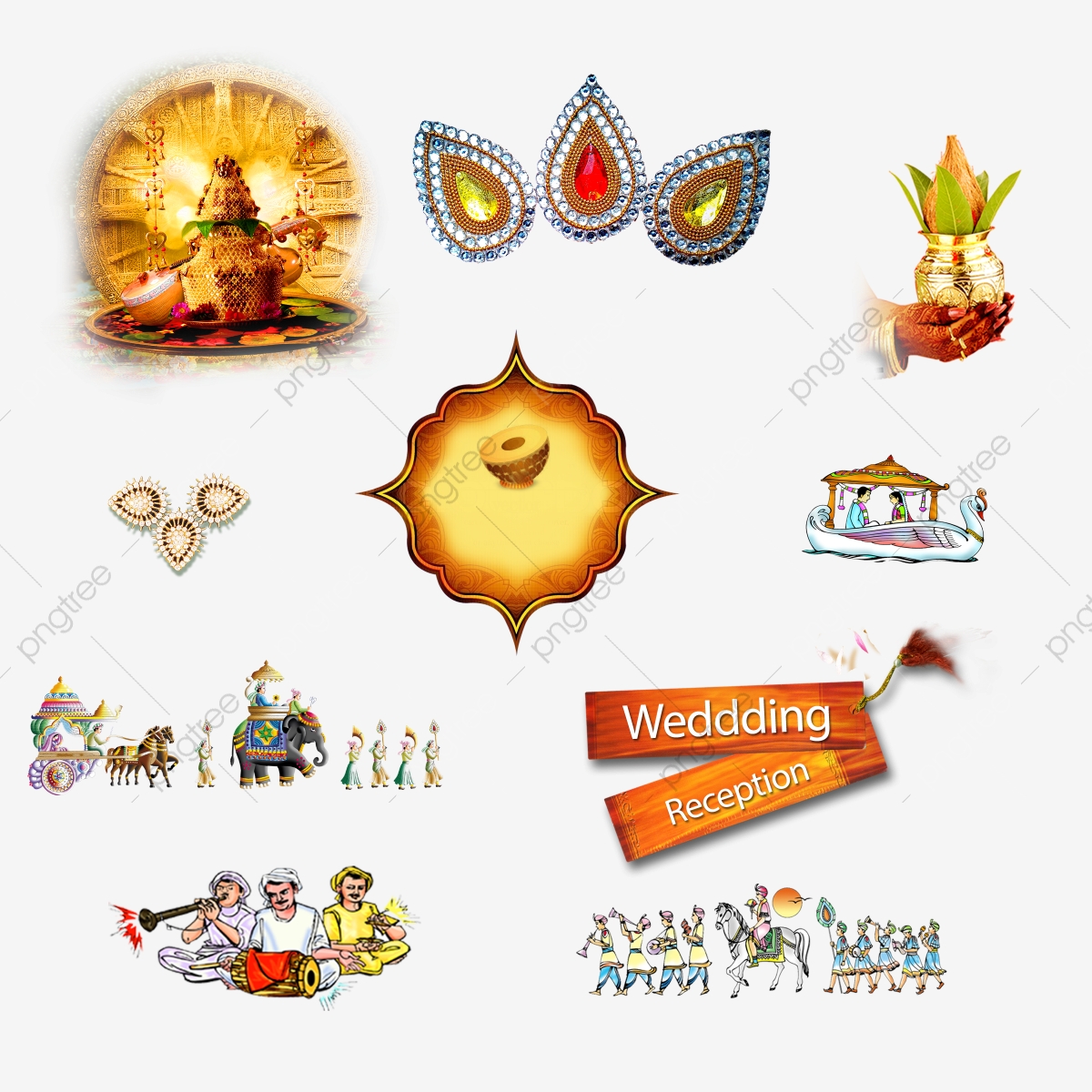 Indian Wedding Clipart Png, Wedding Symbol Clipart, Wedding.