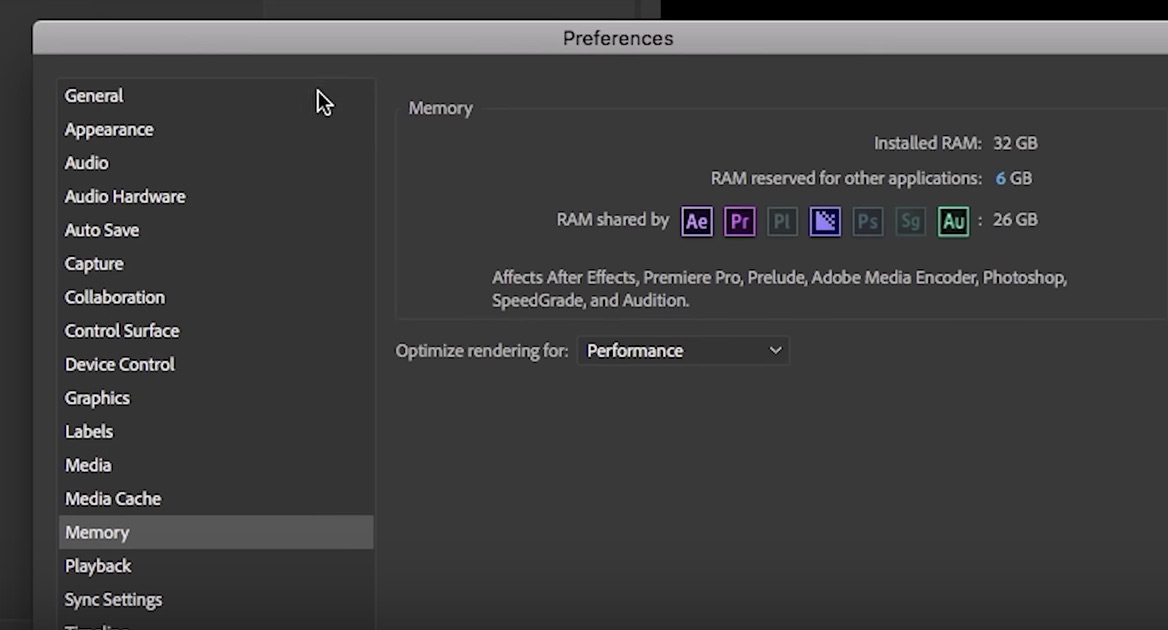 How to Optimize Performance in Adobe Premiere Pro CC.