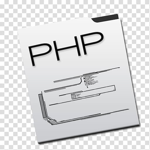 Sonetto Icons and Extras, php, white PHP folder illustration.