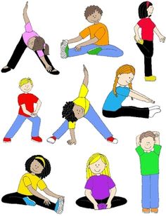 Different Exercises Clipart.