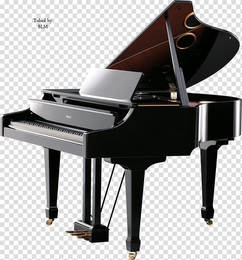 Piano, black grand piano transparent background PNG clipart.
