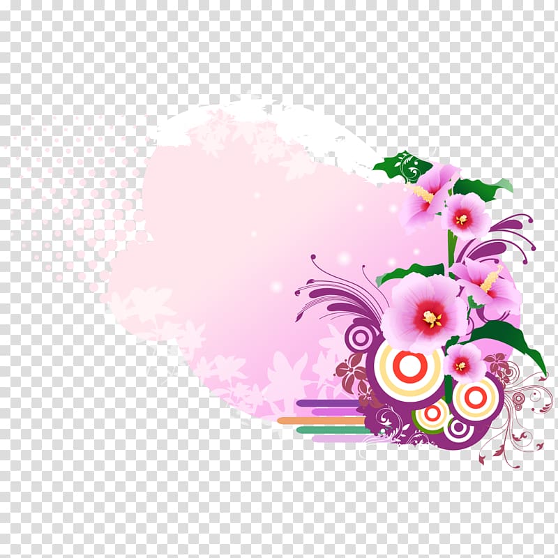 Adobe Illustrator Textile Flower, free pick flowers.