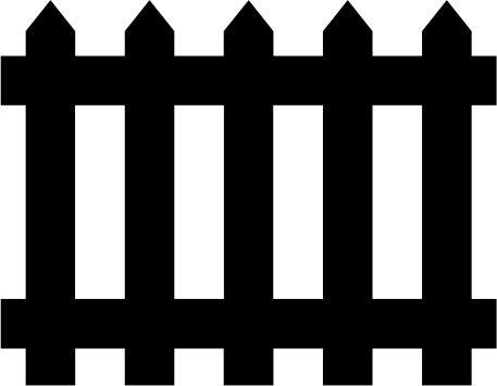 Clipart picket fence.