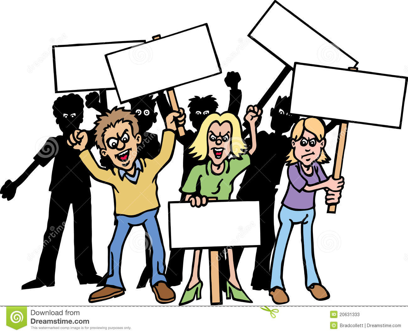 241 Protest free clipart.