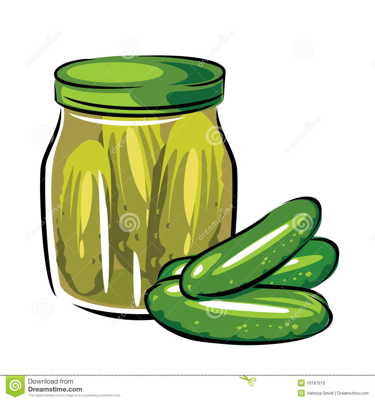 Pickle Stock Illustrations.