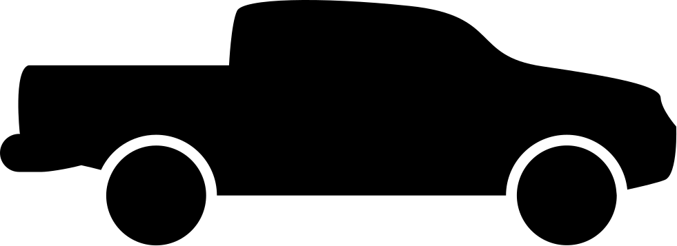 Pick Up Truck Side View Silhouette Svg Png Icon Free.