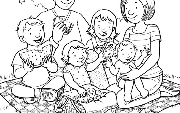 Lds family clipart black and white 2 » Clipart Station.