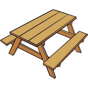 Showing post & media for Cartoon picnic table clip art.