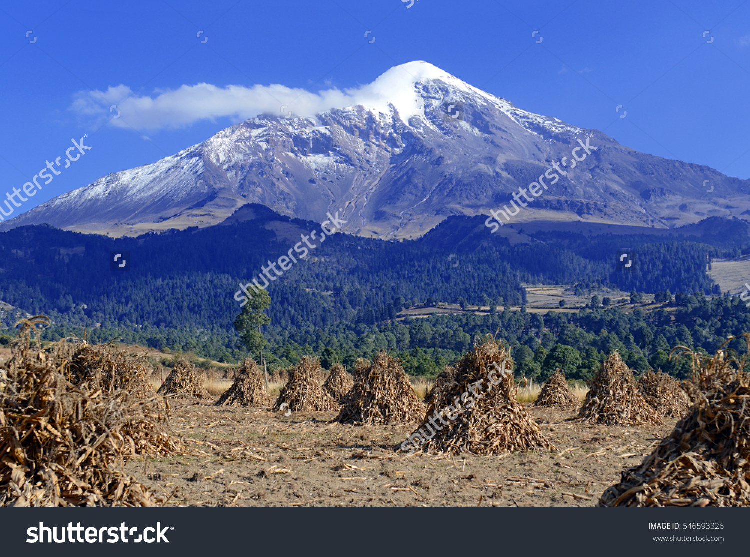 Pico De Orizaba Volcano Citlaltepetl Highest Stock Photo 546593326.