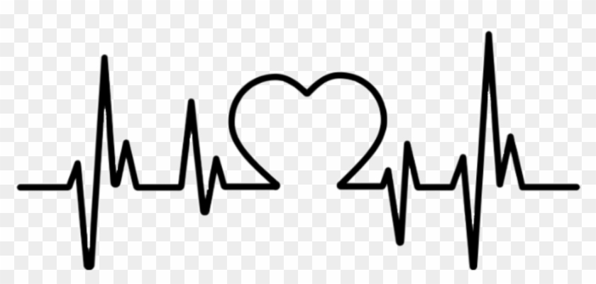 Heartbeat Figure Love Heart Sticker Picsart Png Image.