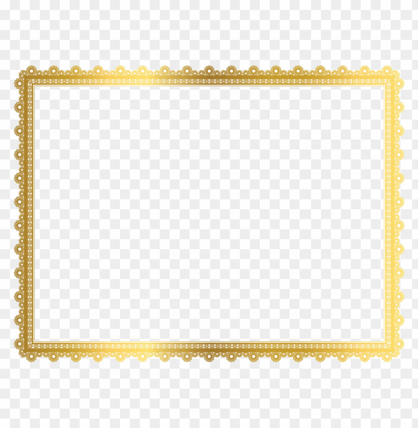 Gold Border Frame Png Free Images Toppng.