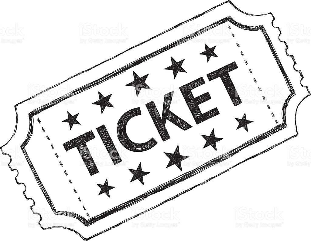 Movie Ticket Clipart Black And White.