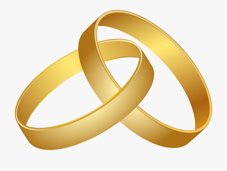 Wedding Rings Gold Png Clip Art.