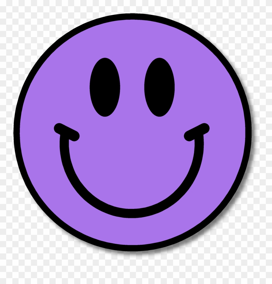 Purple Happy Face Clipart.