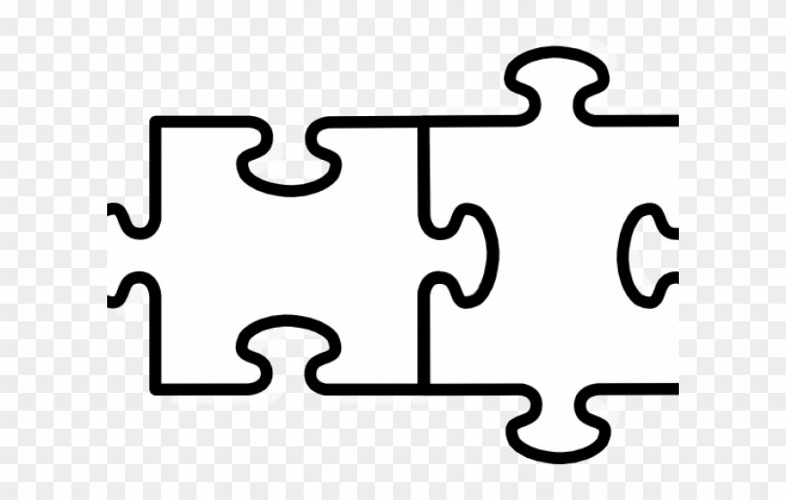 Jigsaw Puzzle 2 Pieces Clipart (#4010489).