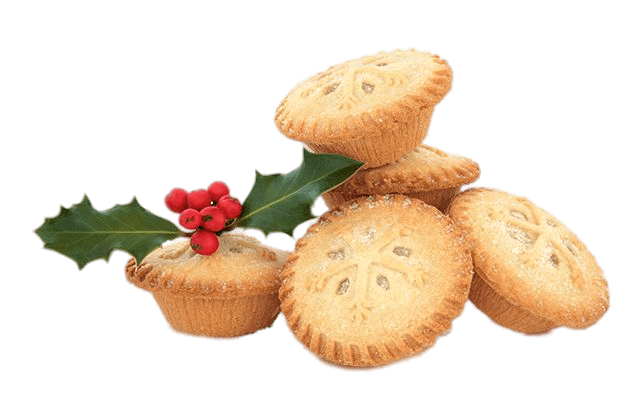 Christmas Themed Mince Pies transparent PNG.