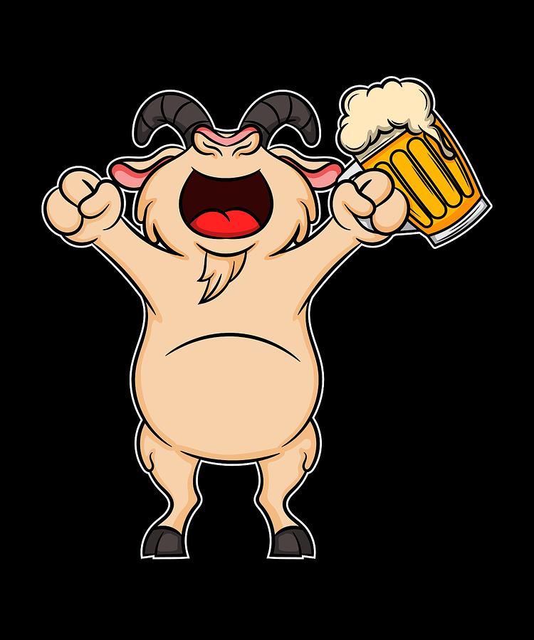 Farm Animals Drink Beer Cow Pig Chicken And Beer For Farmers.