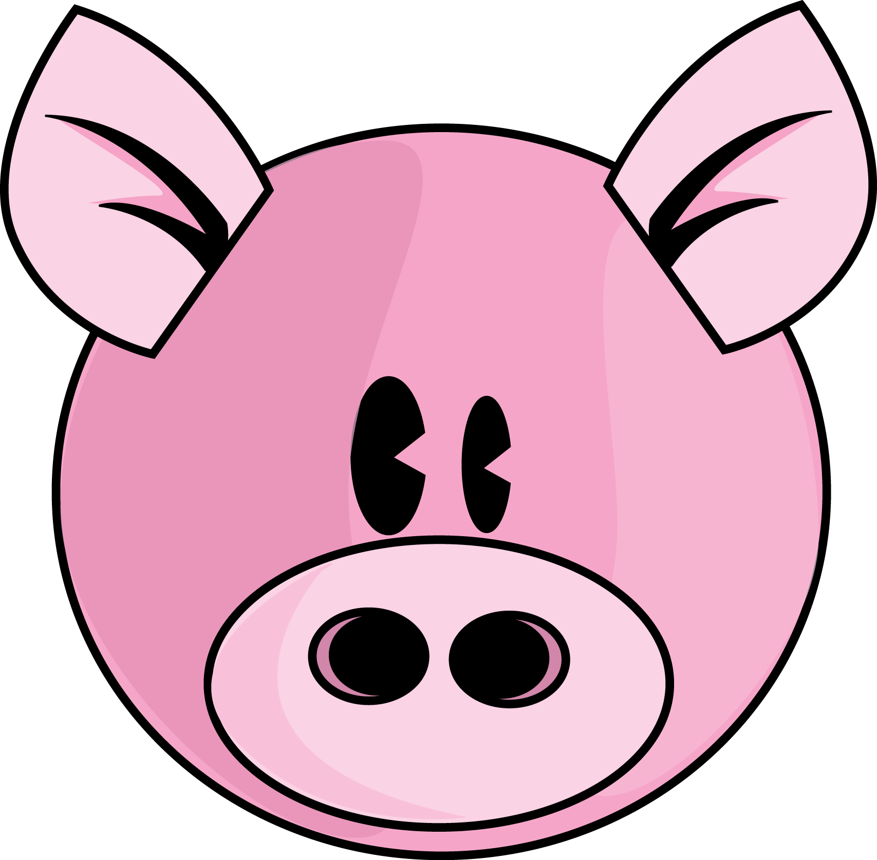 Pig Face Clipart.