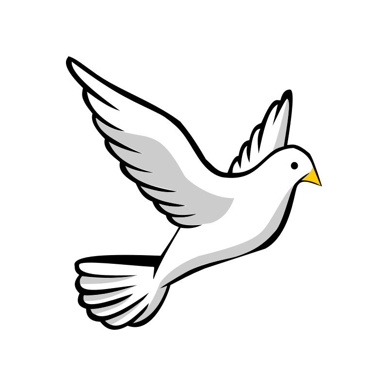 Pigeon peace clipart.