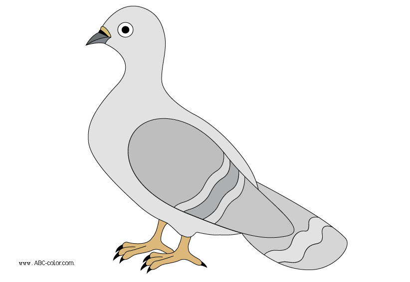 Pigeons clip art 2 image #35480.