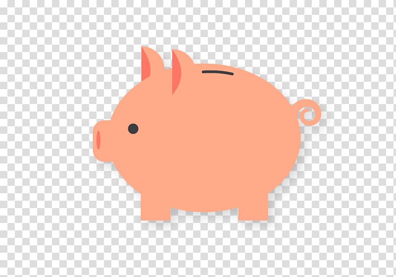 Domestic pig Piggy bank, Piggy bank transparent background.