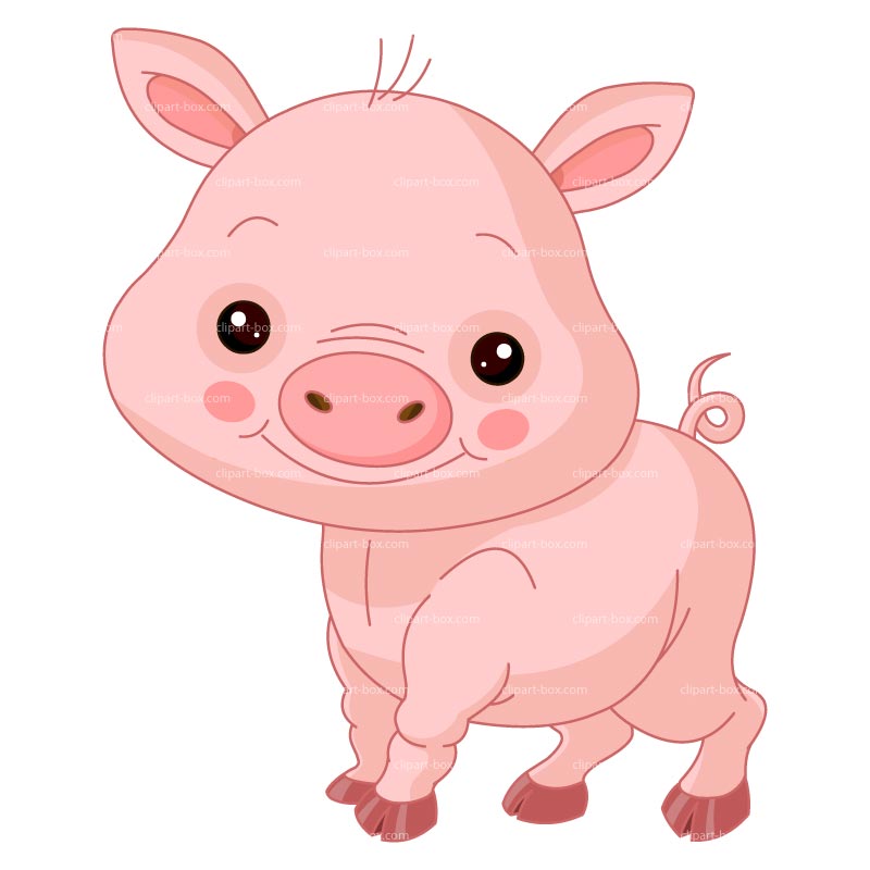 Clip Art Cute Piggy Clipart.